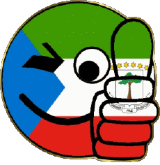 Bandiere Africa Guinea Equatoriale Faccina - OK 