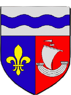 Blasone-Bandiere Francia Dipartimenti - Città 92 Hauts de Seine Blasone