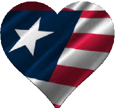Fahnen Afrika Liberia Herz 