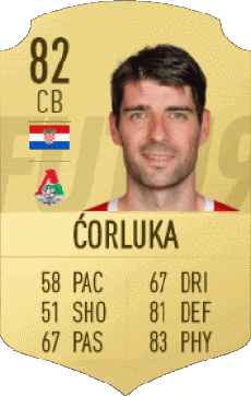 Multimedia Vídeo Juegos F I F A - Jugadores  cartas Croacia Vedran Corluka 