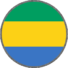 Flags Africa Gabon Round 