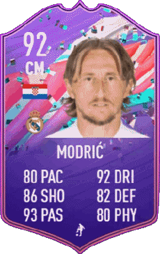 Multimedia Videospiele F I F A - Karten Spieler Kroatien Luka Modric 