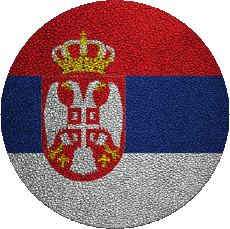 Flags Europe Serbia Round 