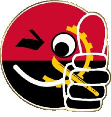 Banderas África Angola Smiley - Ok 