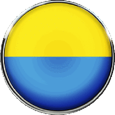 Drapeaux Europe Ukraine Rond 