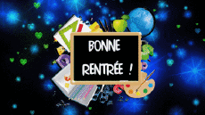 Nachrichten Französisch Bonne Rentrée Animierter Hintergrund 008 