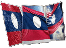 Banderas Asia Laos Forma 01 