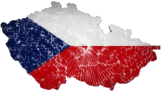 Flags Europe Czech Republic Map 