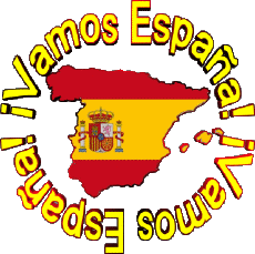 Messages Espagnol Vamos España Bandera 