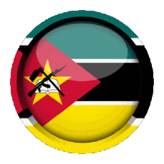 Drapeaux Afrique Mozambique Rond - Anneaux 