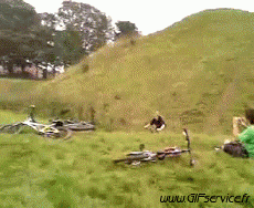 Humor -  Fun Sports Cycling - Bike Gamelle - Fail 02 