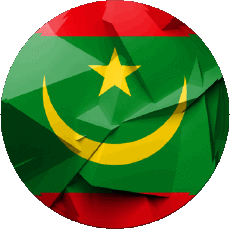 Bandiere Africa Mauritania Tondo 