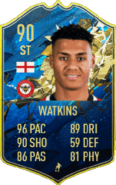 Multi Média Jeux Vidéo F I F A - Joueurs Cartes Angleterre Ollie Watkins 
