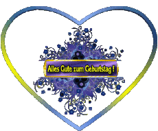 Messages German Alles Gute zum Geburtstag Blumen Transparent Background 009 