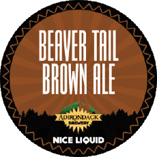 Beaver tail brown ale-Drinks Beers USA Adirondack Beaver tail brown ale
