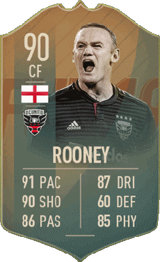 Multi Média Jeux Vidéo F I F A - Joueurs Cartes Angleterre Wayne Rooney 