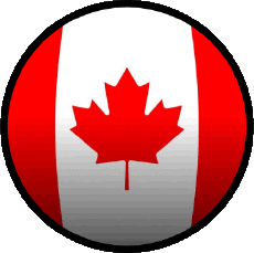 Drapeaux Amériques Canada Rond 