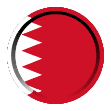 Drapeaux Asie Bahreïn Rond - Anneaux 