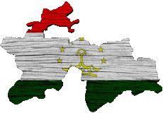 Fahnen Asien Tadschikistan Karte 