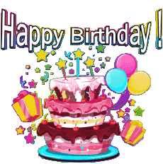 Mensajes Inglés Happy Birthday Cakes 003 