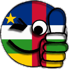 Fahnen Afrika Centrafrique Smiley - OK 