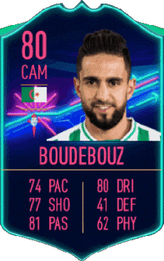 Multimedia Videospiele F I F A - Karten Spieler Algerien Ryad Boudebouz 