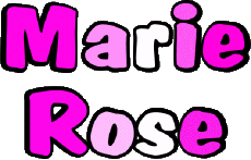 Vorname WEIBLICH - Frankreich M Zusammengesetzter Marie Rose 