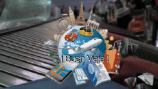 Messages Spanish Buen Viaje Animated Background 004 