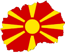 Banderas Europa Macedonia Mapa 