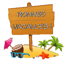 Messagi Francese Bonnes Vacances Sfondo trasparente 22 