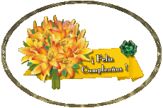 Messages Spanish Feliz Cumpleaños Floral Transparent Background 008 