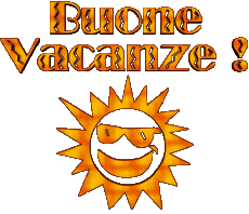 Messagi Italiano Buone Vacanze Sfondo trasparente 04 