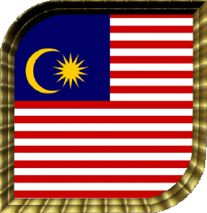Drapeaux Asie Malaisie Carré 