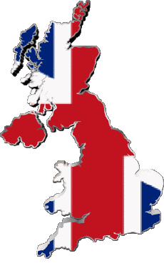 Banderas Europa Reino Unido Mapa 