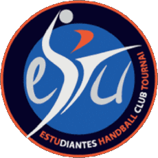 Sport Handballschläger Logo Belgien Estudiantes  Tournai 
