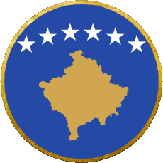 Fahnen Europa Kosovo Runde 