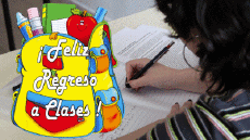 Messagi Spagnolo Feliz Regreso a Clases Sfondo animato 005 