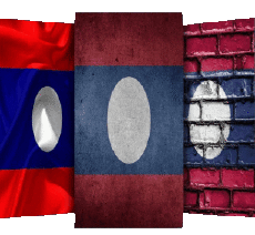 Bandiere Asia Laos Forma 02 