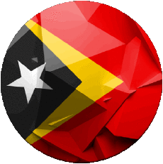 Fahnen Asien Osttimor Runde 