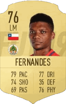 Multimedia Videospiele F I F A - Karten Spieler Chile Júnior Fernandes 