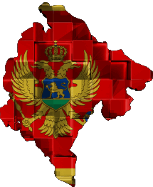 Drapeaux Europe Monténégro Carte 