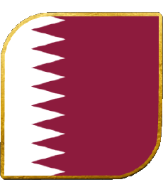 Drapeaux Asie Qatar Carré 