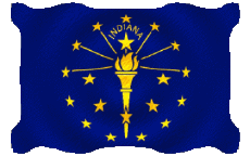 Bandiere America U.S.A - Stati Indiana Sventola 