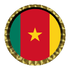 Flags Africa Cameroon Round - Rings 