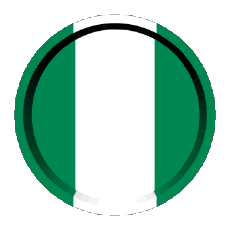 Fahnen Afrika Nigeria Round - Rings 