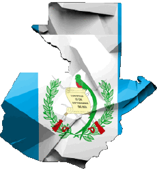 Banderas América Guatemala Mapa 