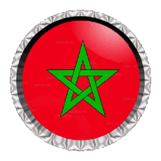 Bandiere Africa Marocco Rotondo - Anelli 