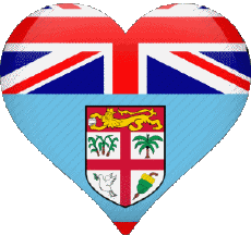 Bandiere Oceania Figi Cuore 