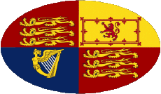 Bandiere Europa UK Stendardo reale 