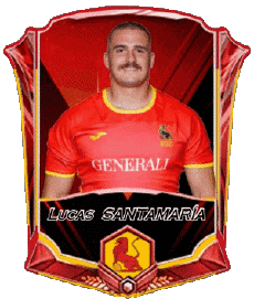 Deportes Rugby - Jugadores España Equipo 2025 Lucas SANTAMARÍA 